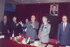 69-With-Mr.-Calon-president-of-Suez-canal-assosiation-accepting-donation-of-copies-of-suez-canal-documents.2000